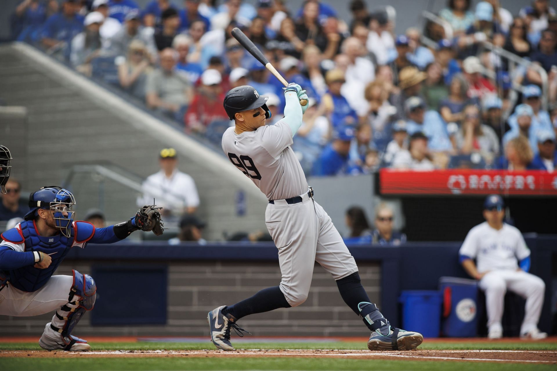 Aaron Judge hit a home run last night (Credits: Getty)