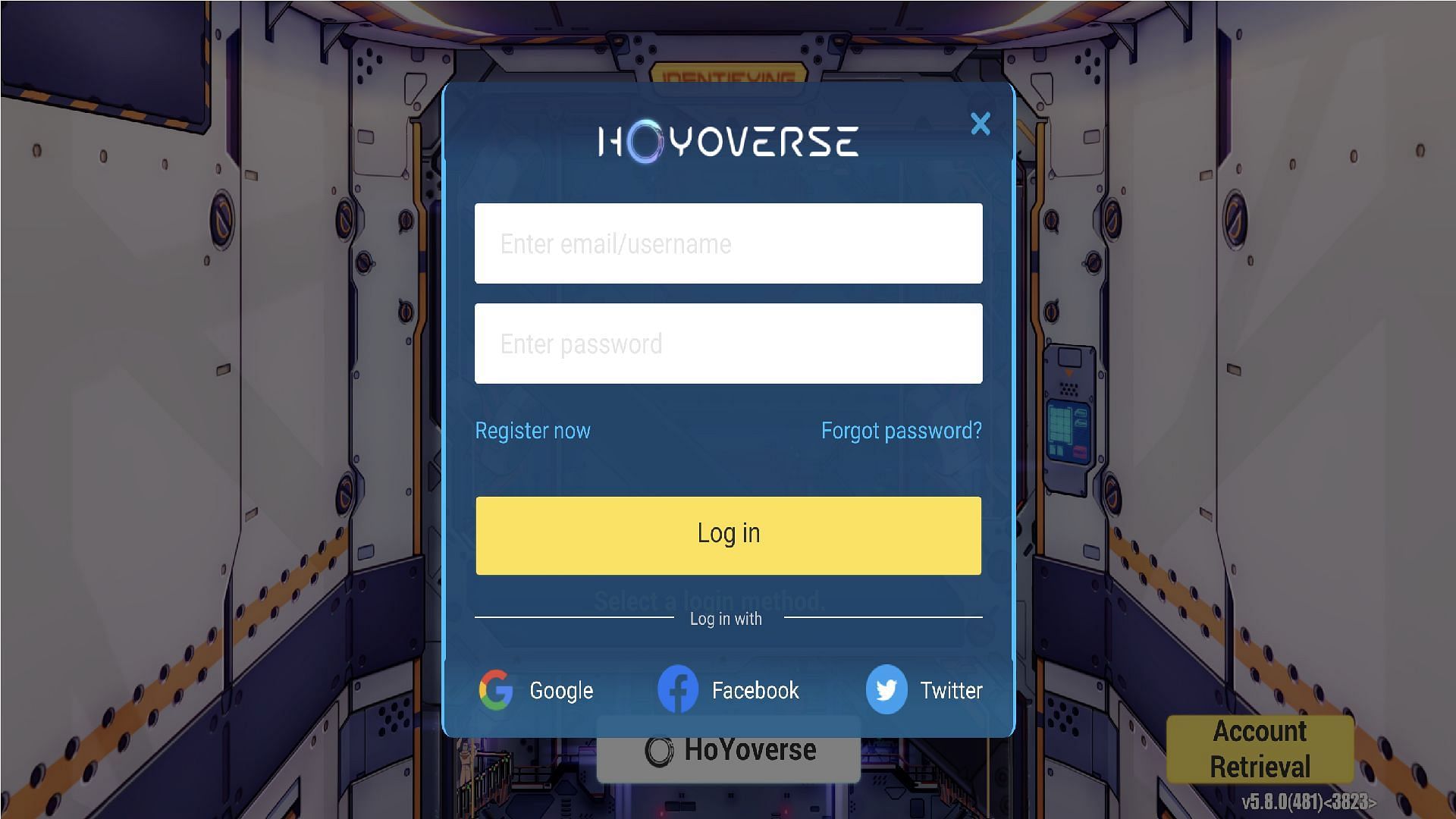 Gmail account to Hoyoverse ID