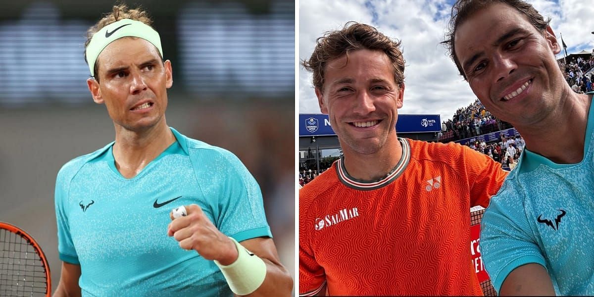 Rafael Nadal and Casper Ruud kick off Bastad run in style (image source: left/GETTY right/INSTAGRAM)