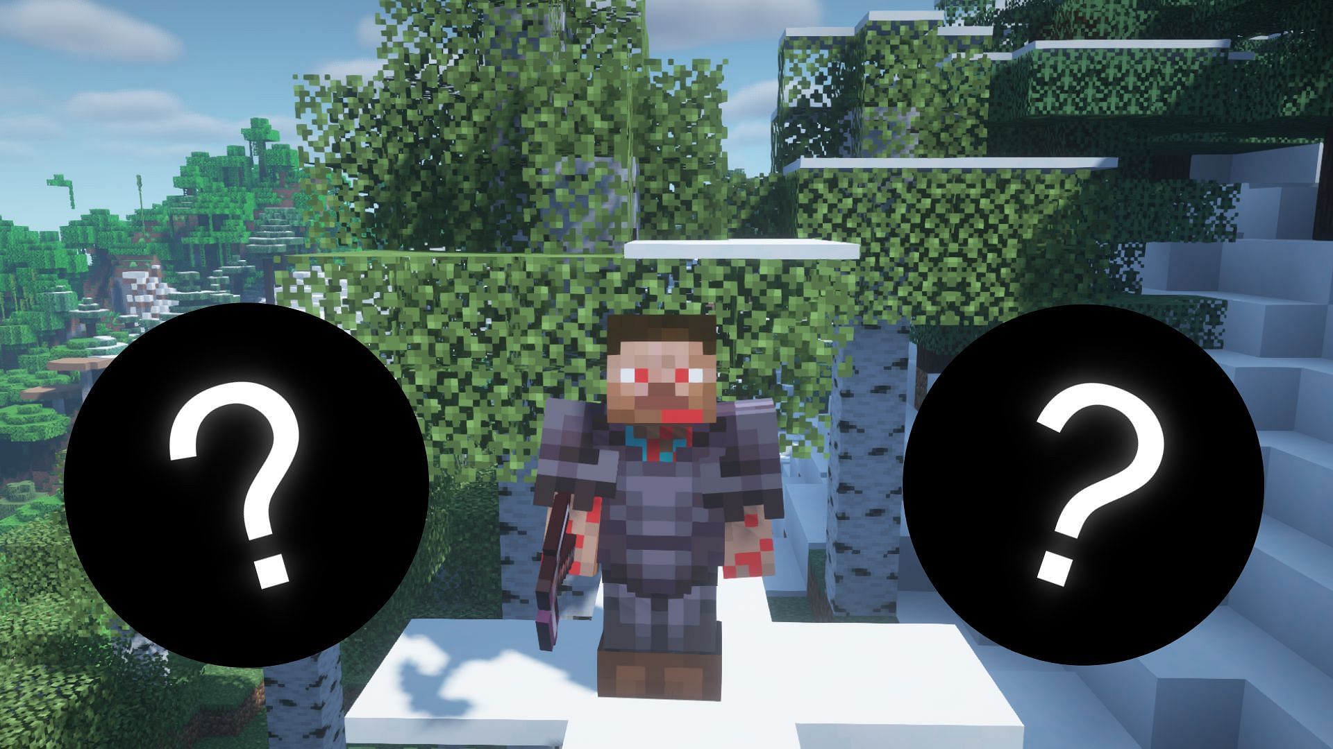 An overpowered weapon combination can be made with a new and old endgame items (Image via Mojang Studios)