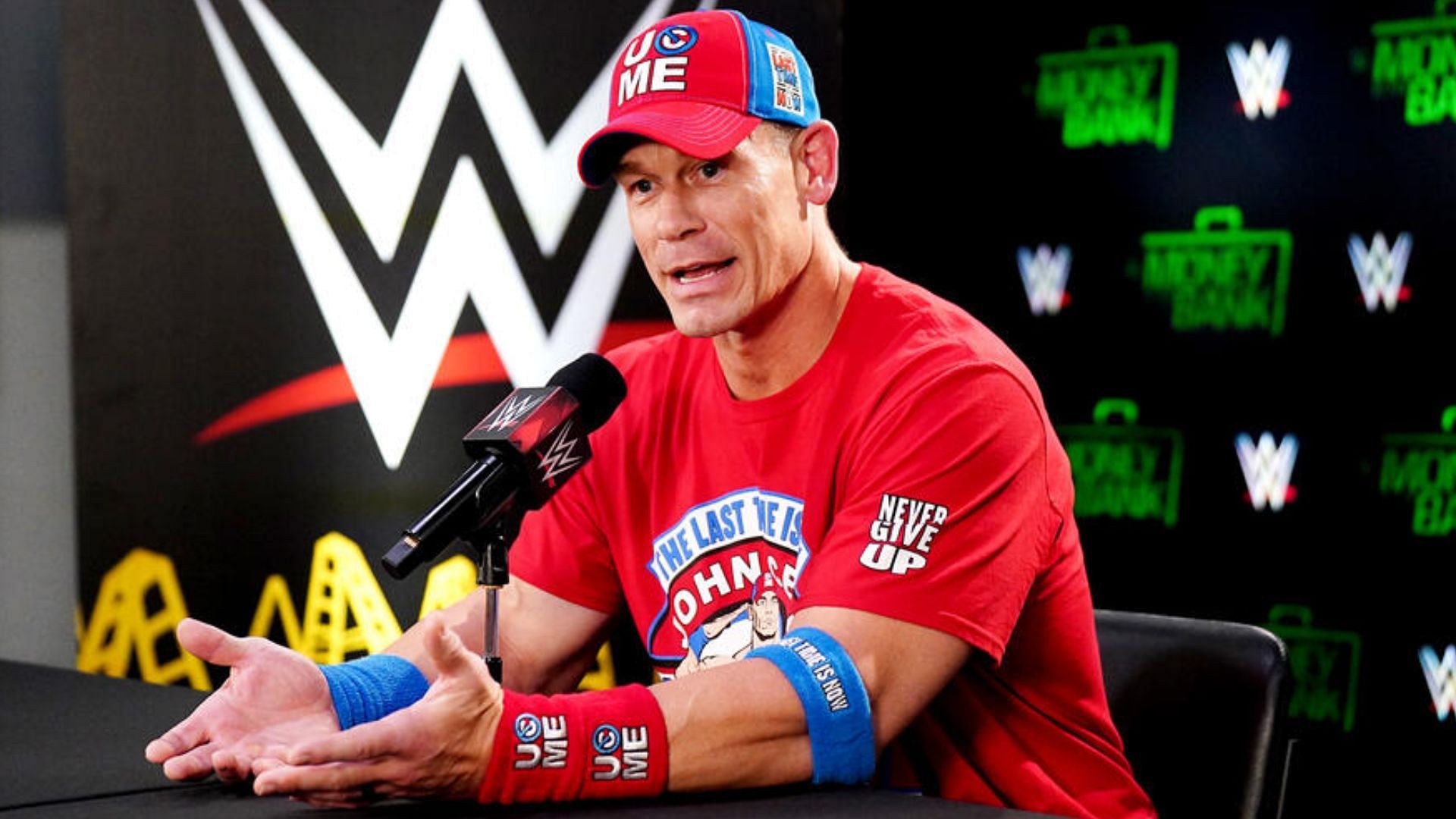 John Cena at Money in the bank post-show press conference. (Photo Courtesy: WWE.com)