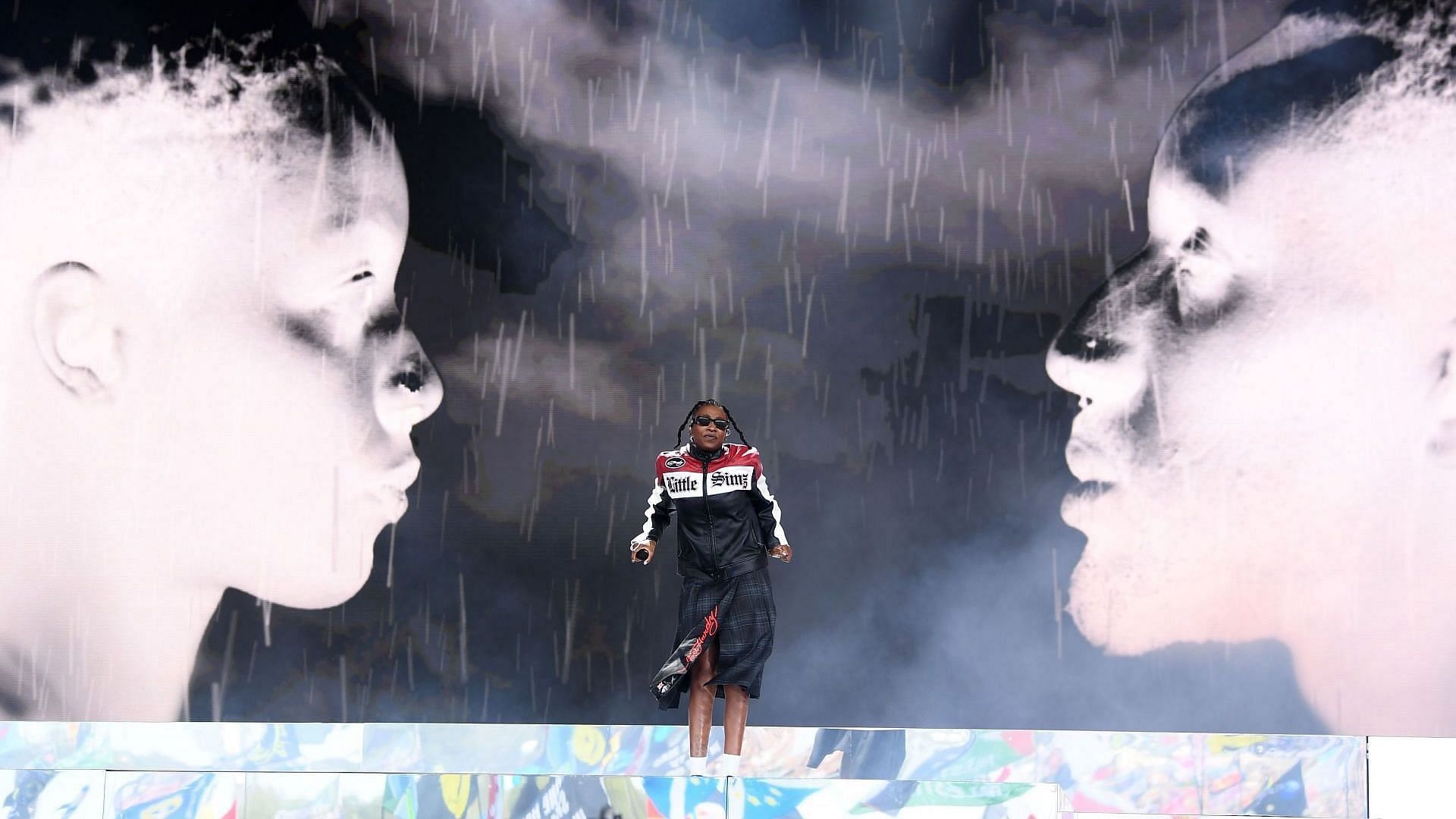 Little Simz performs onstage during day four of Glasto 2024 at Worthy Farm, Pilton on June 29, 2024 (Photo by Joe Maher/Getty Images)