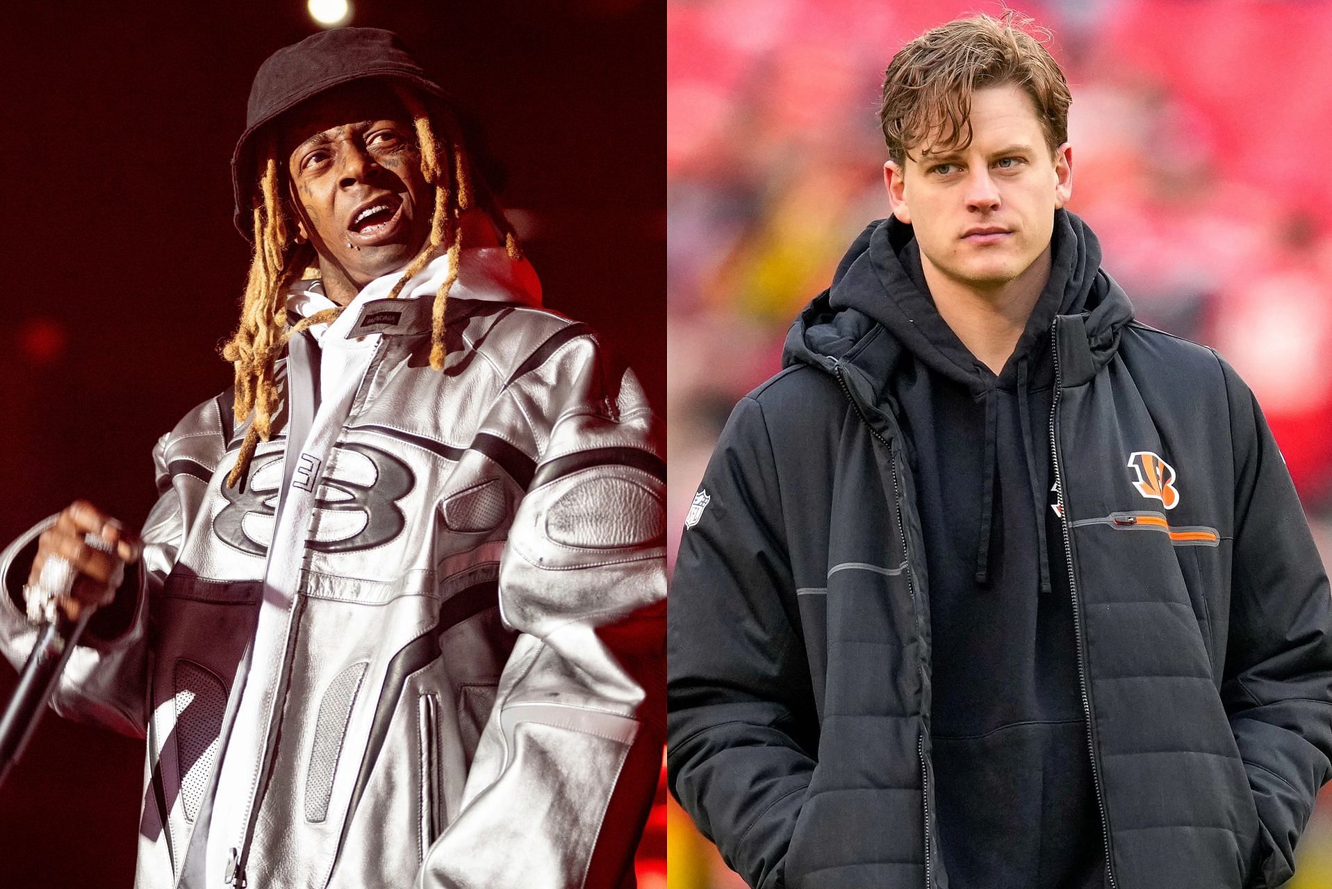 Lil Wayne shouts out Bengals QB Joe Burrow on his new song &ldquo;Came Out A Beast&rdquo; (Collage Image Credit: IMAGN)