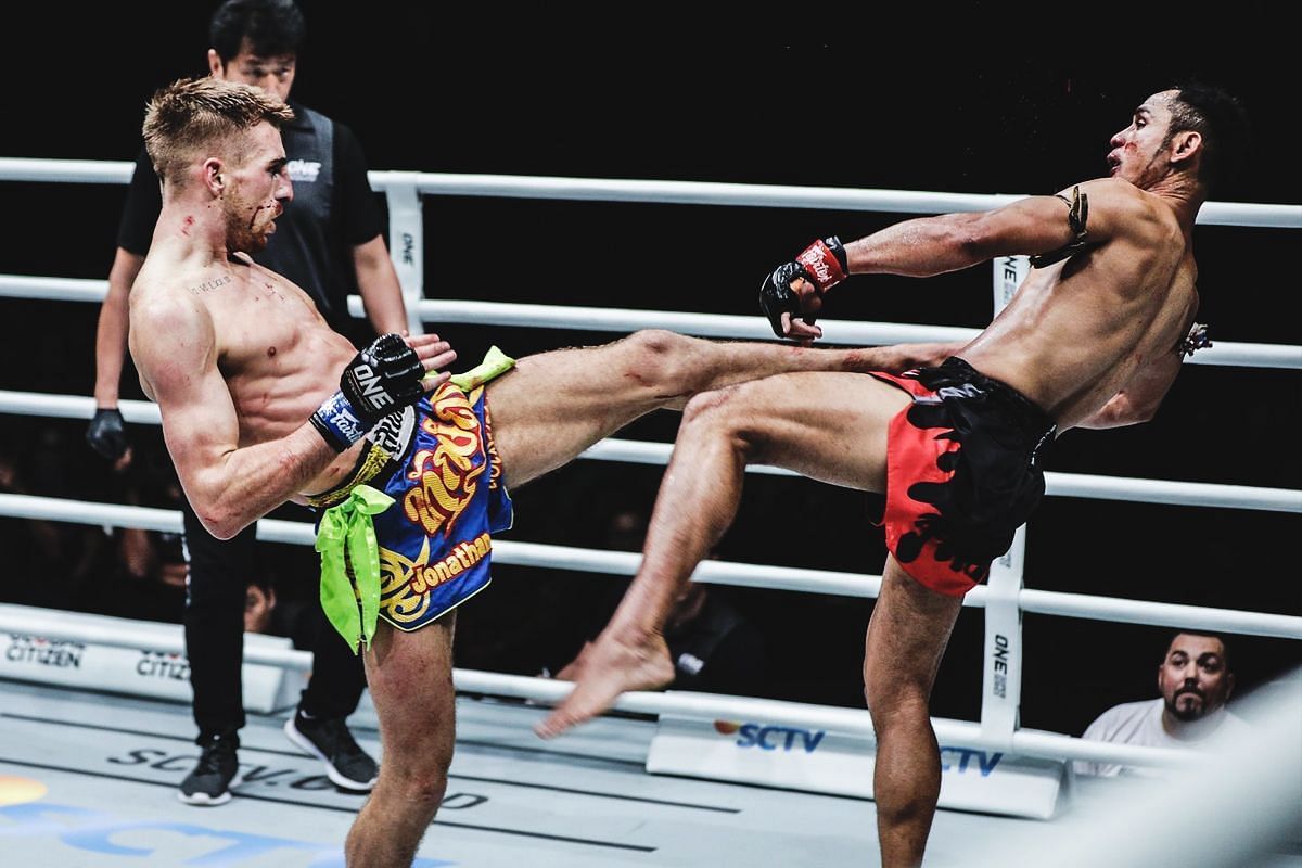 Jonathan Haggerty stunned Sam-A during their May 2019 clash. [Photo via: ONE Championship]