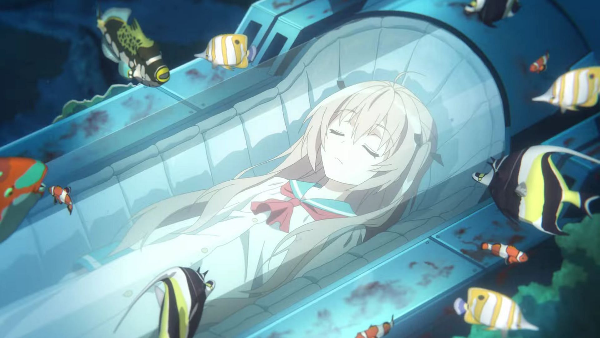 ATRI in her activation pod as shown in the anime (Image via Studio TROYCA)