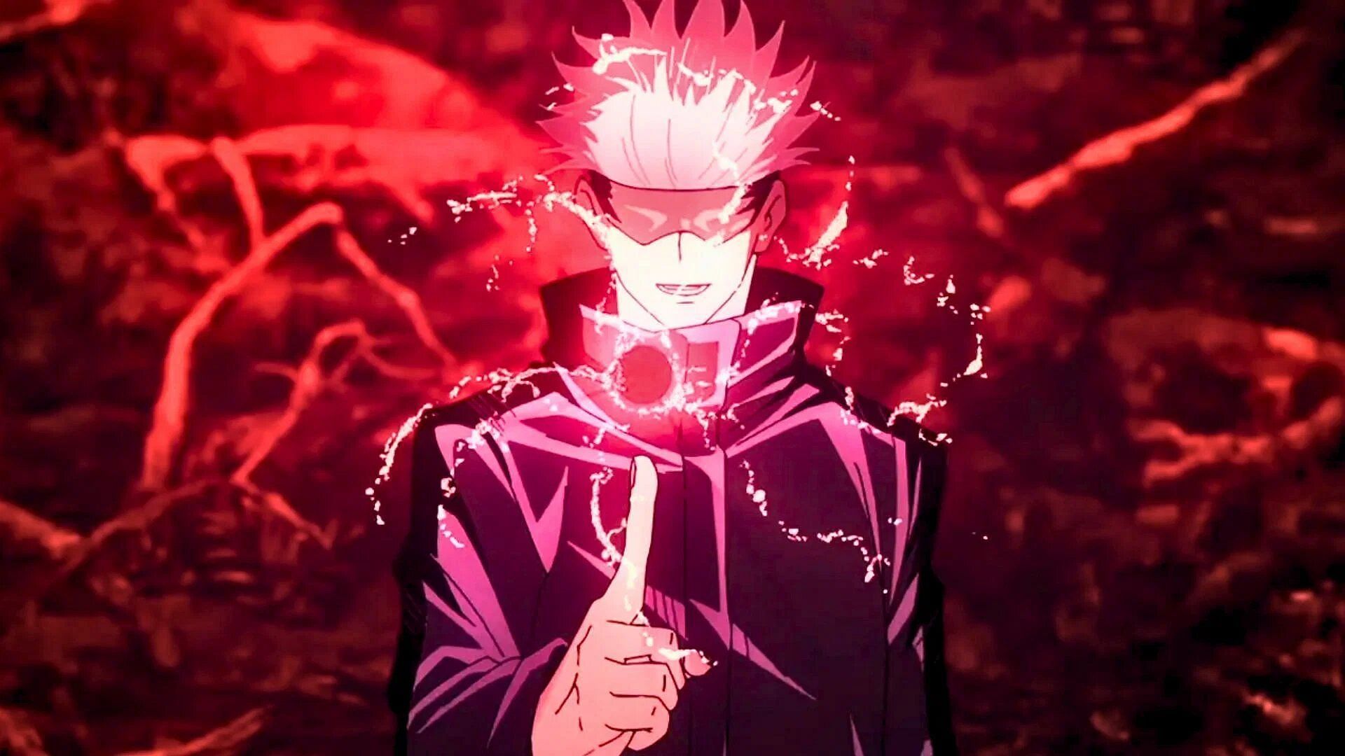 Gojo using Red in the anime (Image via MAPPA).