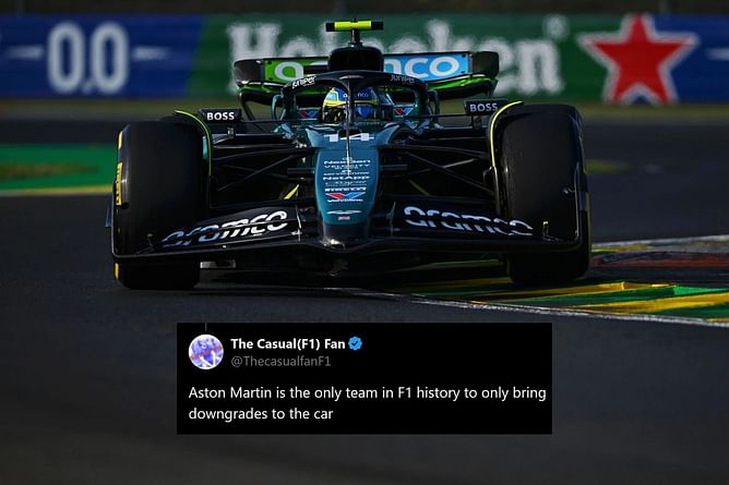 "Aston Martin is the only team in F1 history to only bring downgrades to the car": Fans react to Fernando Alonso's team's upgrades failing yet again