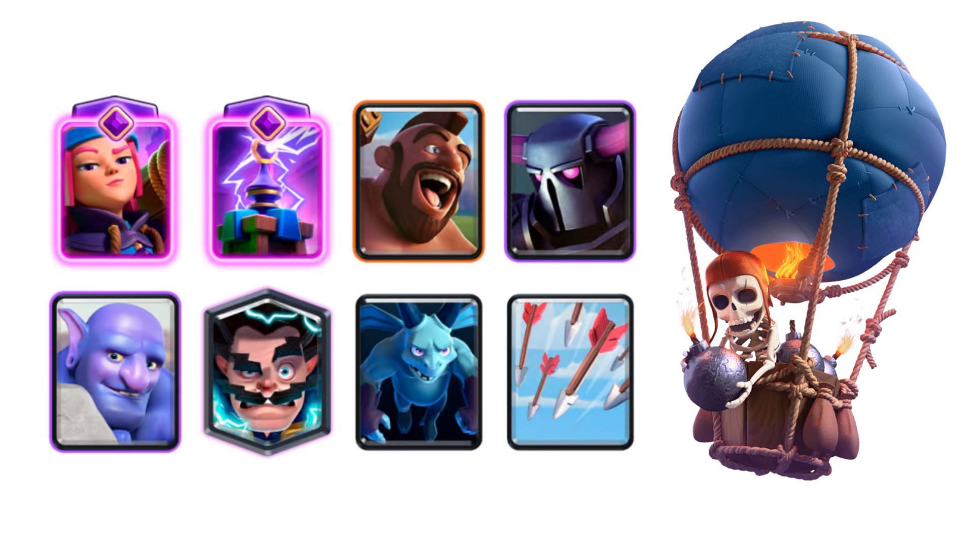 Hog Pekka EWiz Bowler battle deck in Clash Royale (Image via SuperCell)