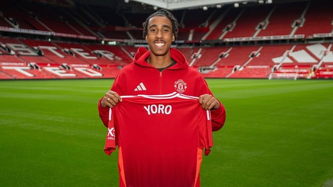"So proud to join this legendary club" - Leny Yoro reacts on social media as he completes Manchester United transfer
