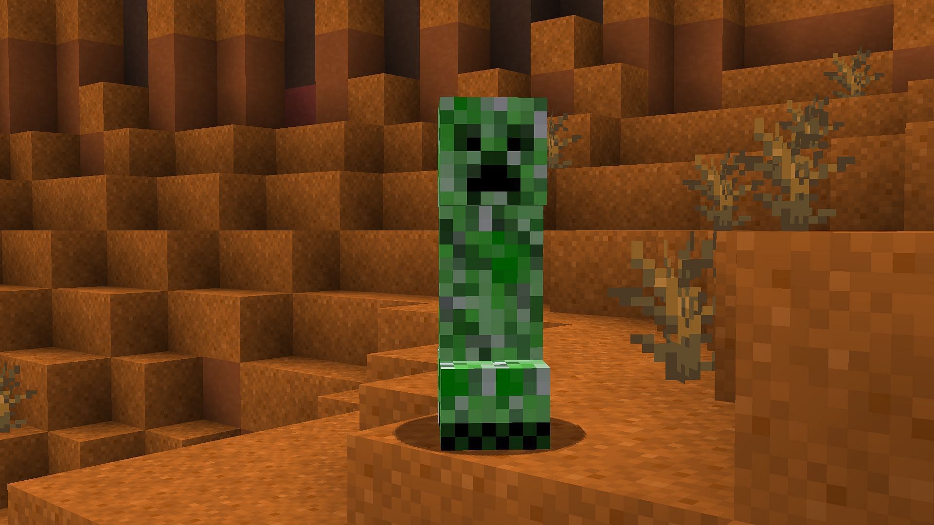 Creeper explosions can also be set to not destroy blocks using gamerules (Image via Mojang)