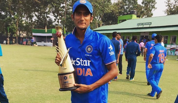 Khaleel Ahmed after winning the Tri-series Trophy (Image Credits: Khaleel Ahmed&#039;s Instagram)