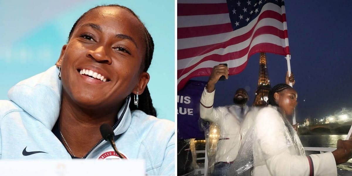 Coco Gauff adorable expresses her disbelief at being alongside LeBron James (Image source: GETTY)