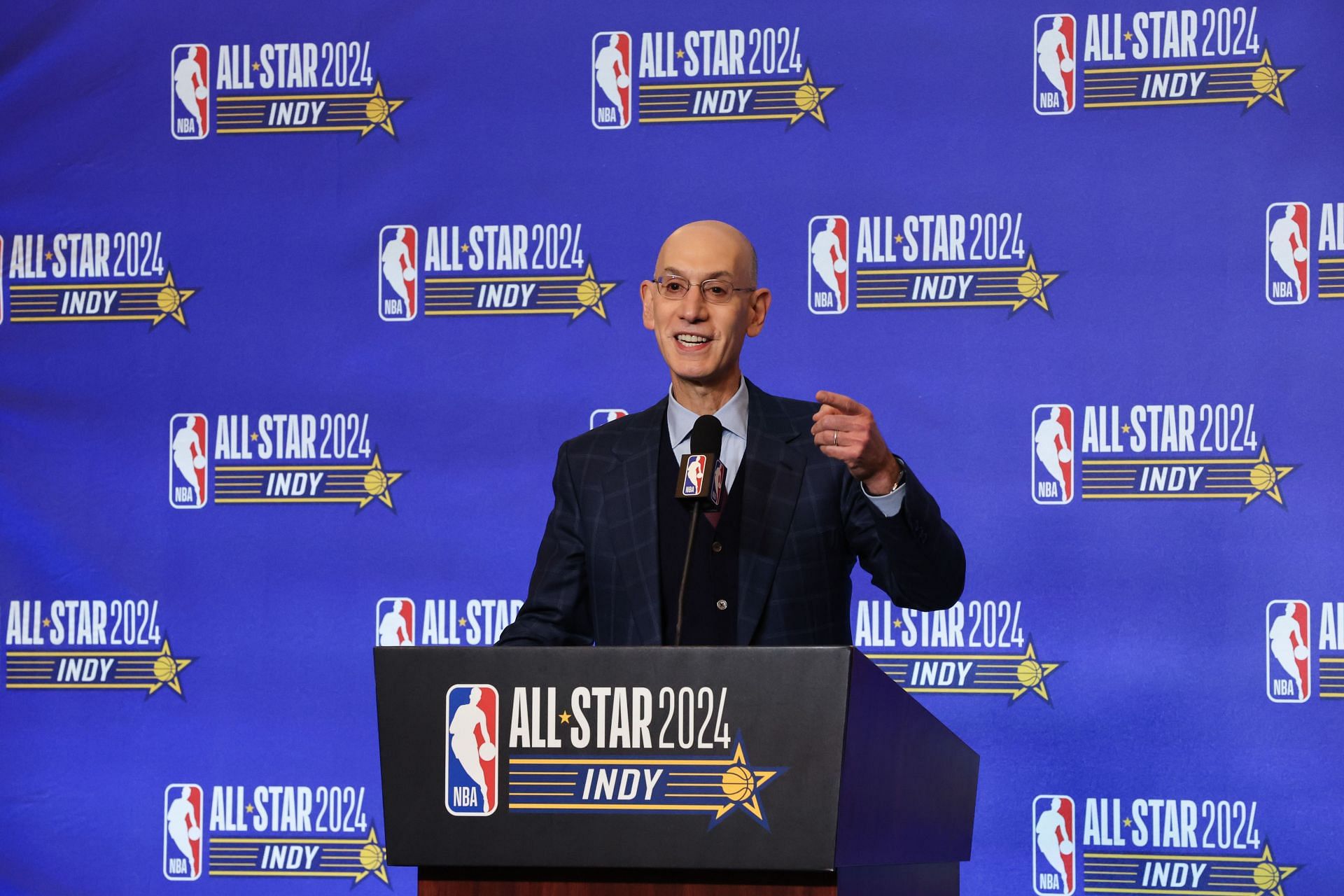 2024 NBA All-Star - Commissioner Adam Silver Press Conference - Source: Getty