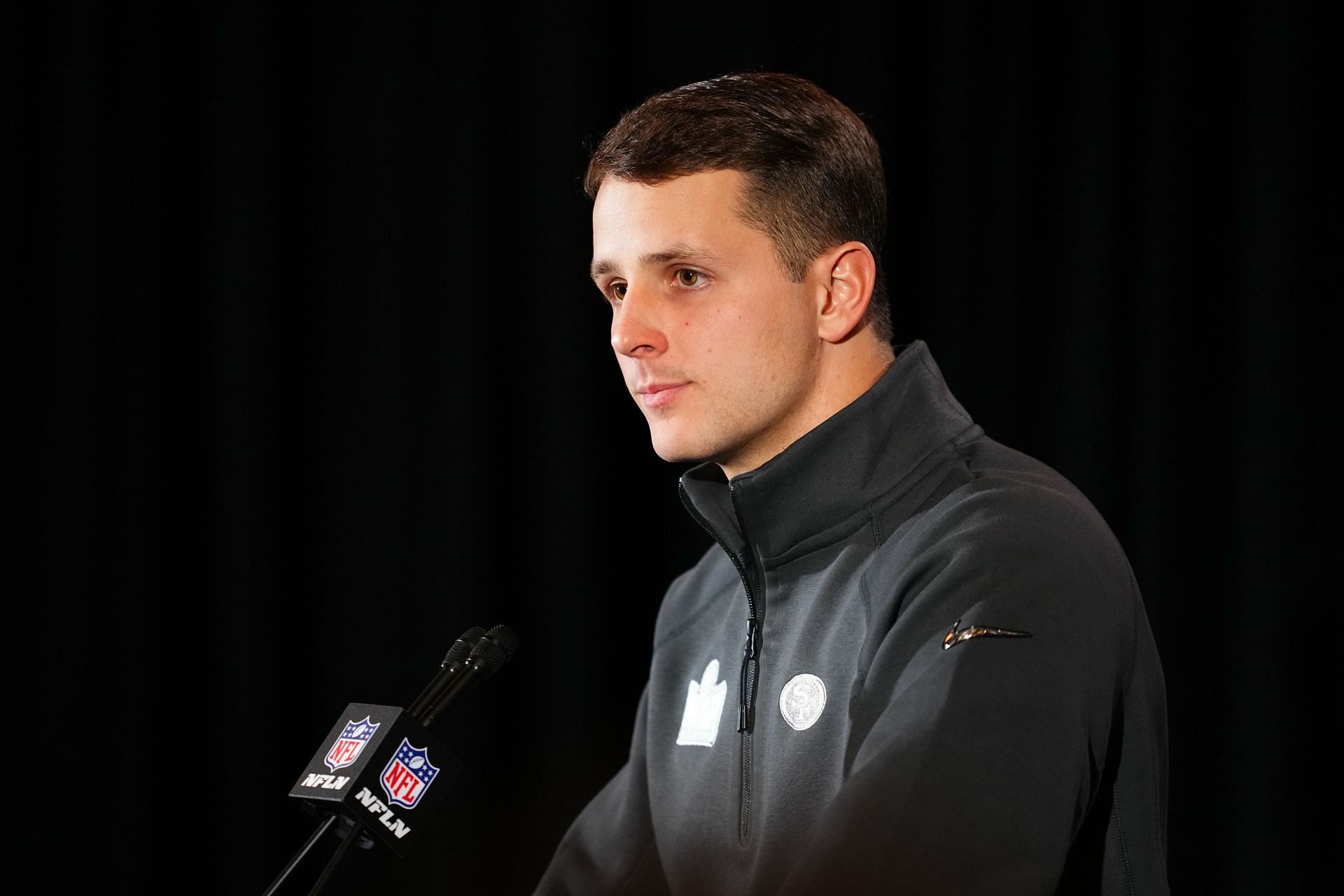 Brock Purdy at Super Bowl LVIII - San Francisco 49ers Media Availability - Source: Getty