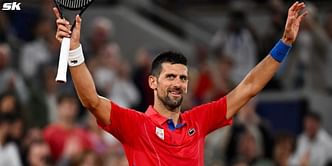 In Pictures: Novak Djokovic all smiles as he finally visits Olympic Village amid quest for elusive gold in Paris; strikes pose with team members