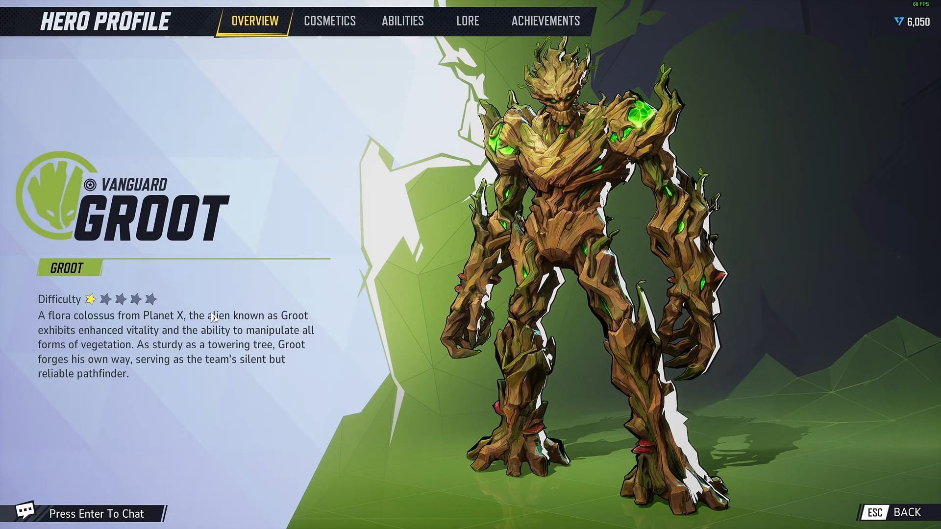 Groot character overview (Image via NetEase Games)