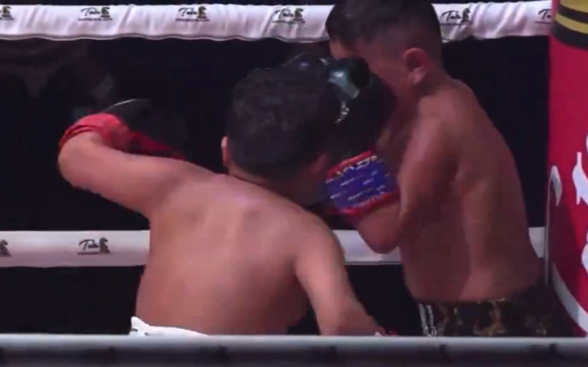 Abdu Rozik (left) and Erali (right) engage in a disagreement after their fight at Social Knockout 3. [Image courtesy: @champrds on X]