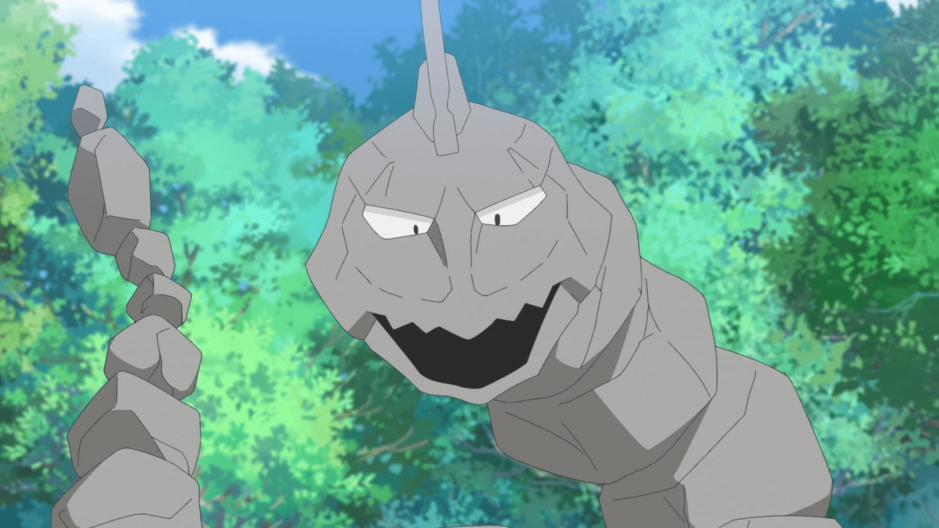 Onix as seen in the anime (Image via The Pokemon Company)