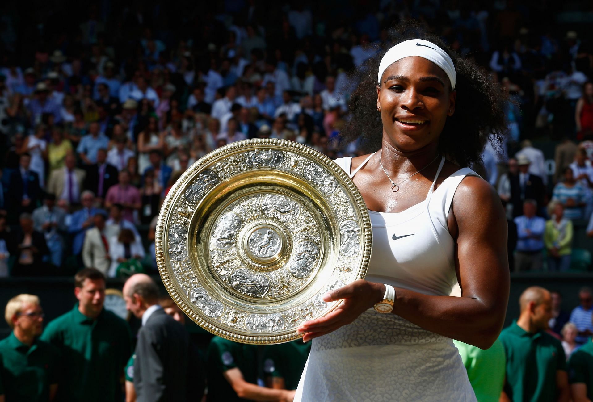 Serena Williams pictured at SW19