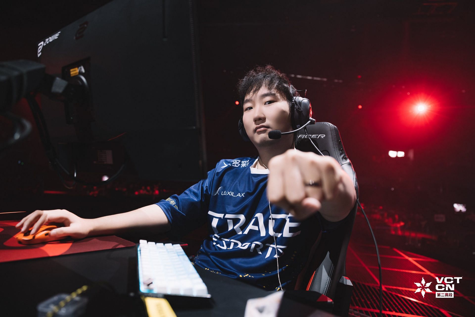 FengF at VCT China Stage 2 (Image via Riot Games || Trace Esports)