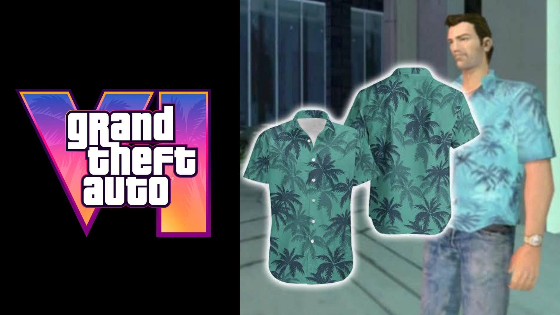 A brief report on GTA 6 fans wanting the iconic Tommy Vercetti shirt from OG Vice City in the game (Image via Rockstar Games, jjthecooles/Reddit)