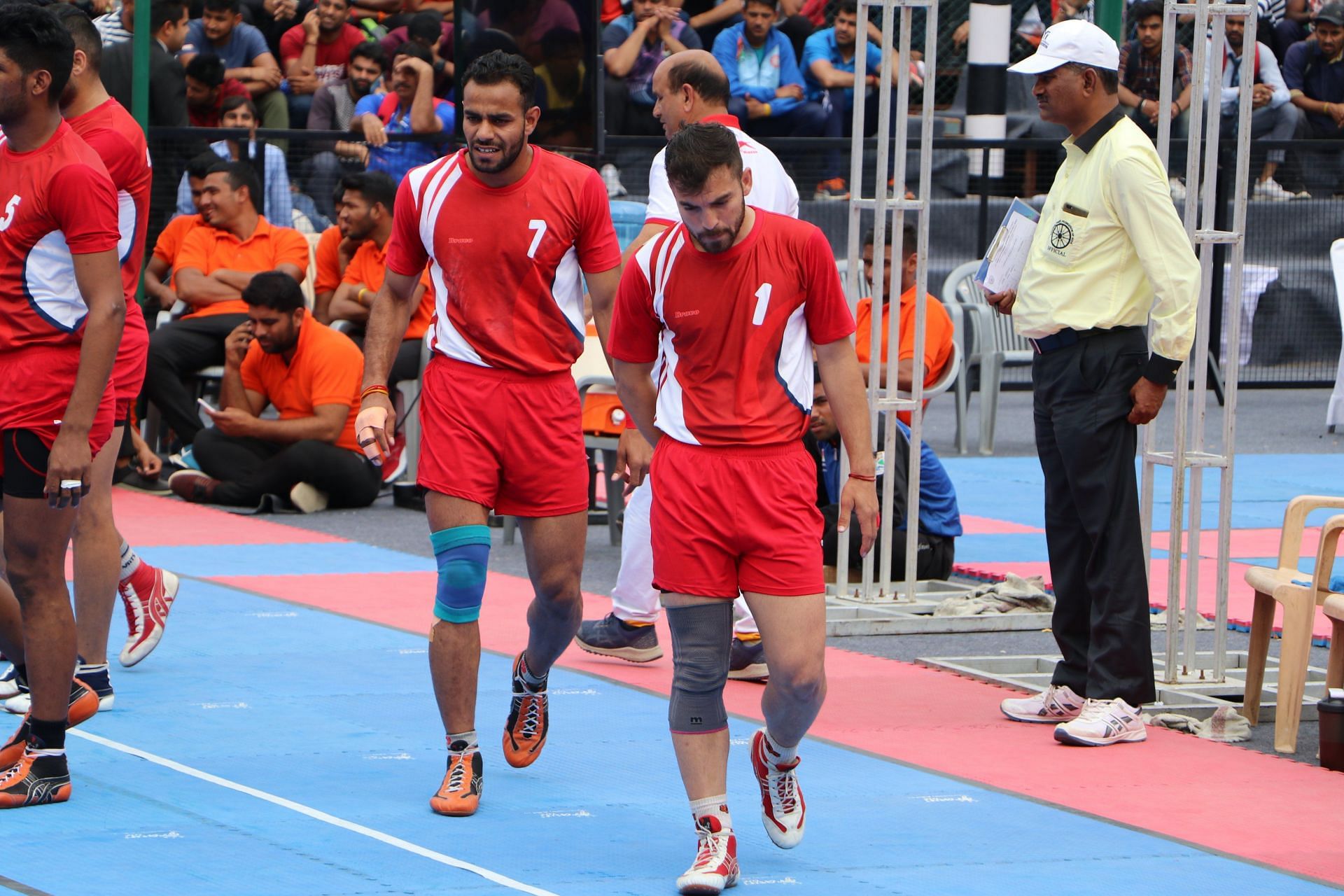 Mohit Baliyan in action at the 67th Senior National Kabaddi Championships (Image via: U Mumba/X)