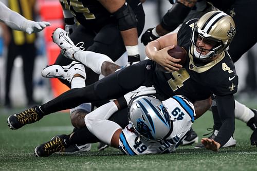 Derek Carr during the New Orleans Saints vs. Carolina Panthers