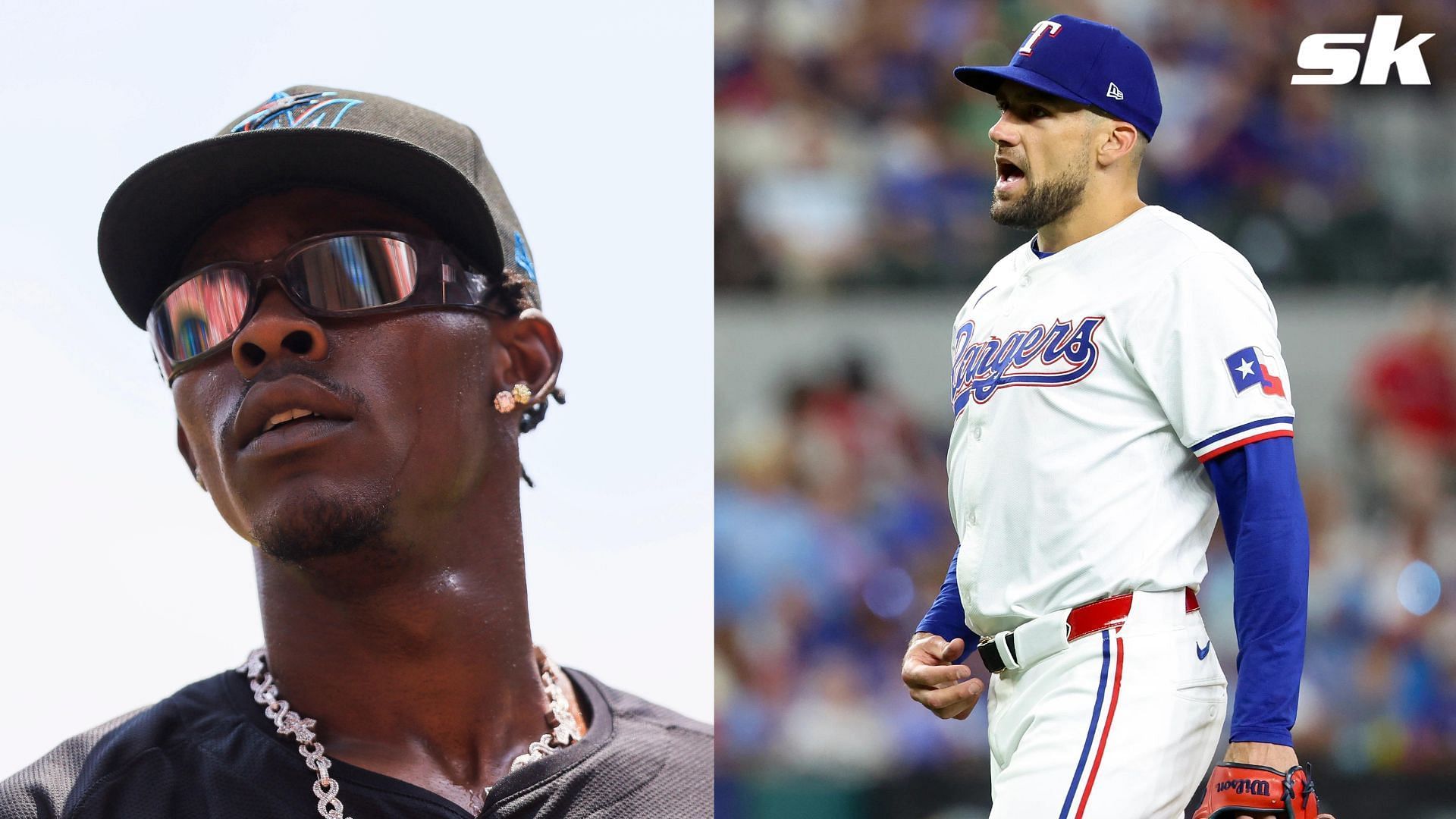 Jazz Chisholm Jr. and Nathan Eovaldi are two players that the Minnesota Twins could target before the MLB Trade Deadline (Photo Source: IMAGN)