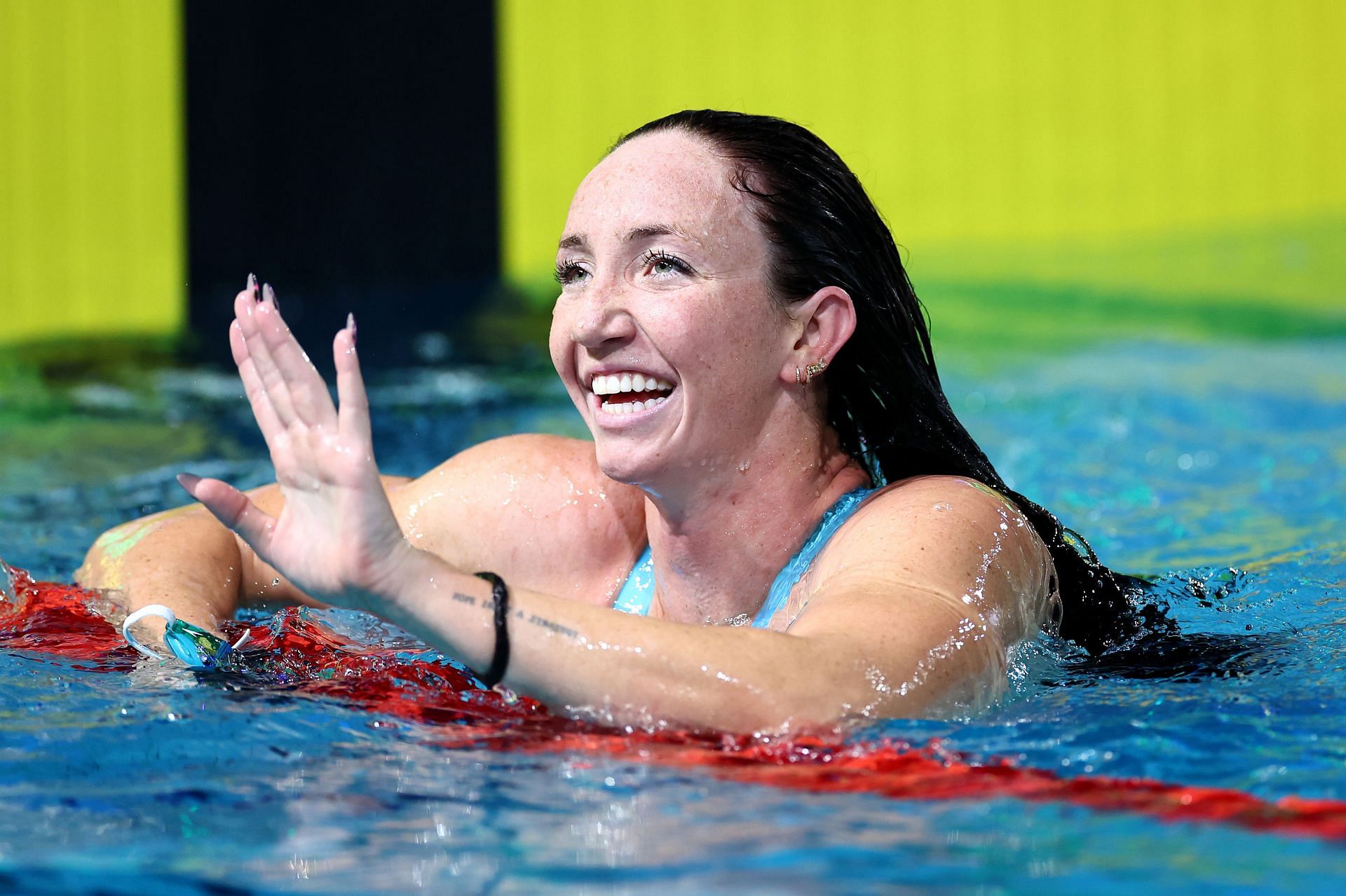 Lani Pallister during the 2024 Australian Swimming Trials. (Photo by Quinn Rooney/Getty Images)