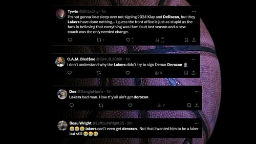 Fans react as Lakers lose out on DeMar DeRozan