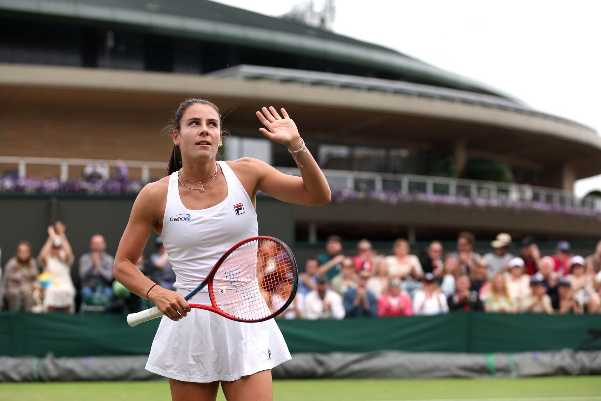 Emma Navarro at the 2024 Wimbledon Championships (Photo: Getty)