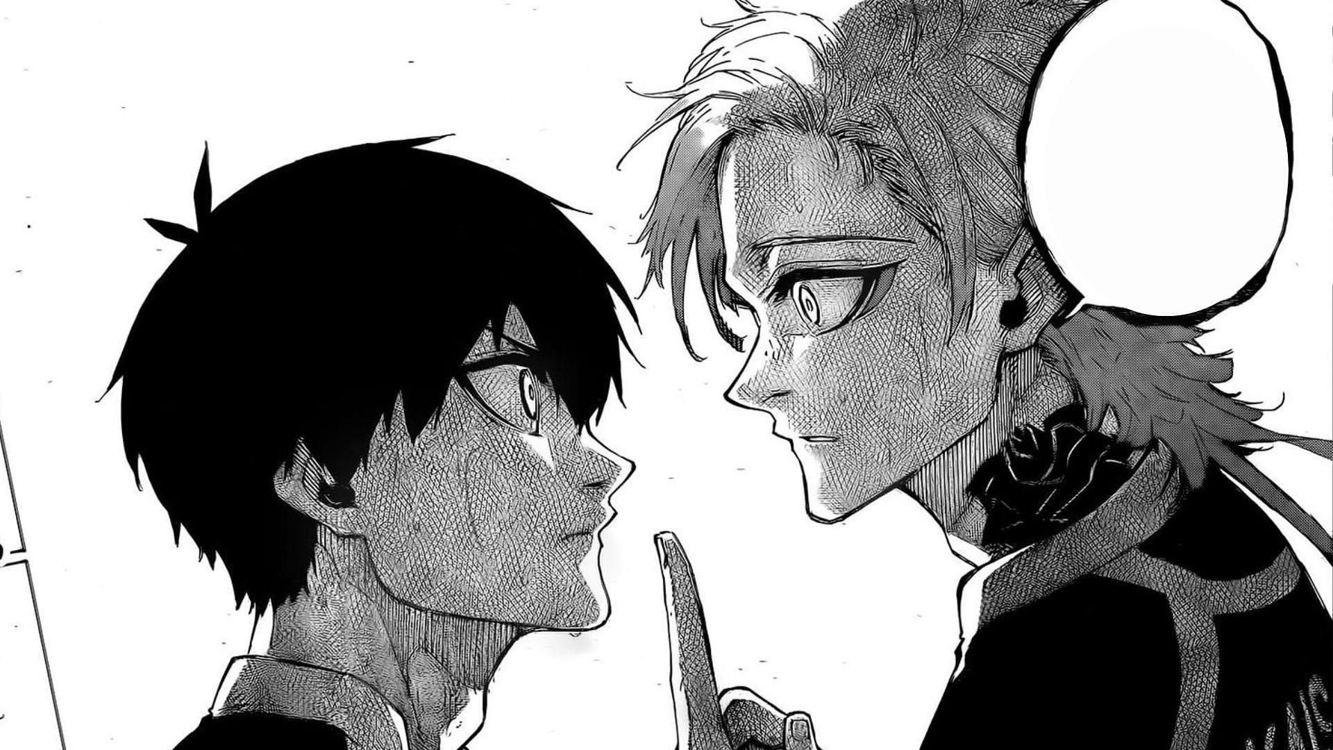 Isagi and Kaiser as seen in Blue Lock manga (Image via Kodansha)