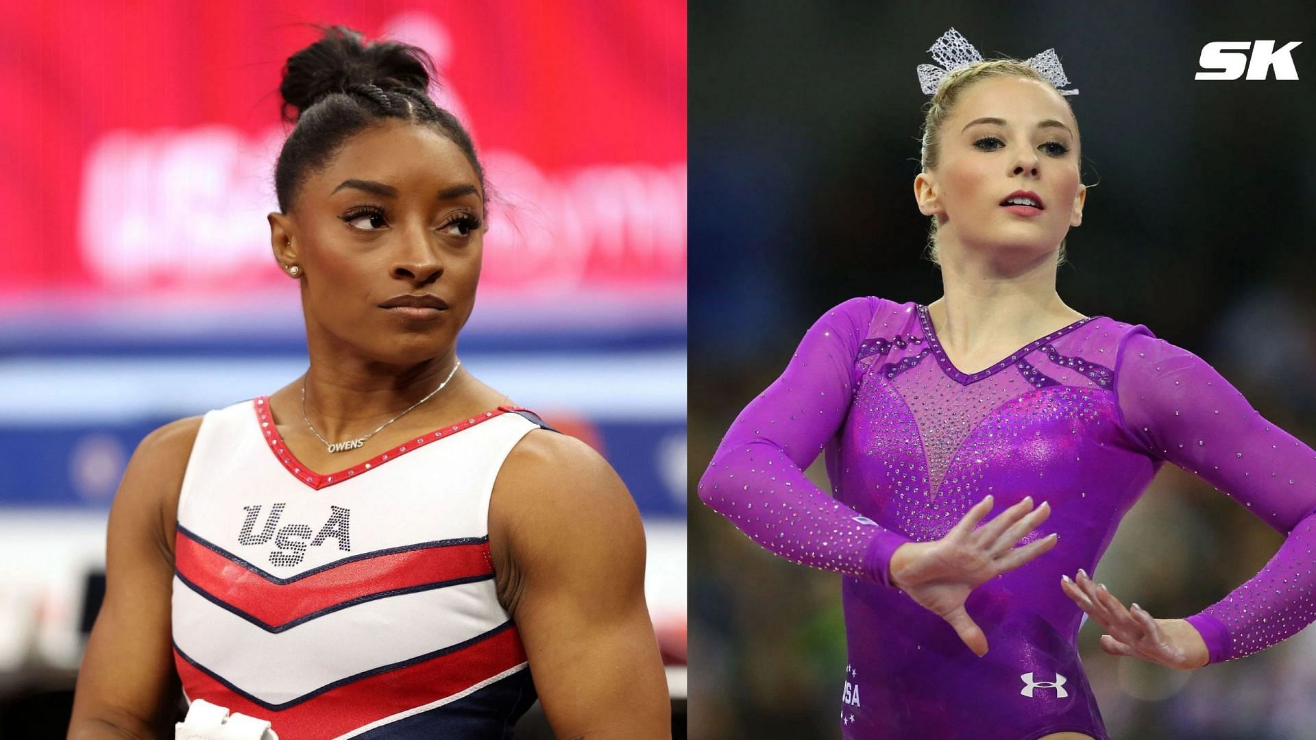 Simone Biles and Mykayla Skinner