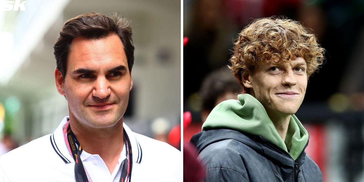 Roger Federer and Jannik Sinner