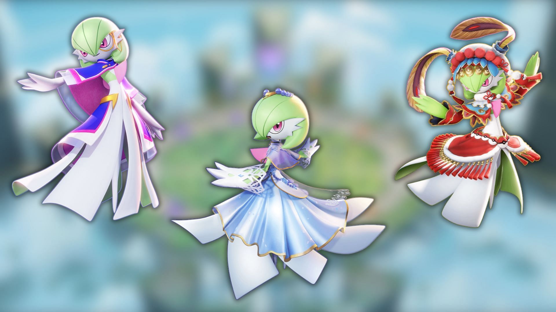 Gardevoir&rsquo;s most popular and coverted holowears in Pokemon Unite (Image via The Pokemon Company)