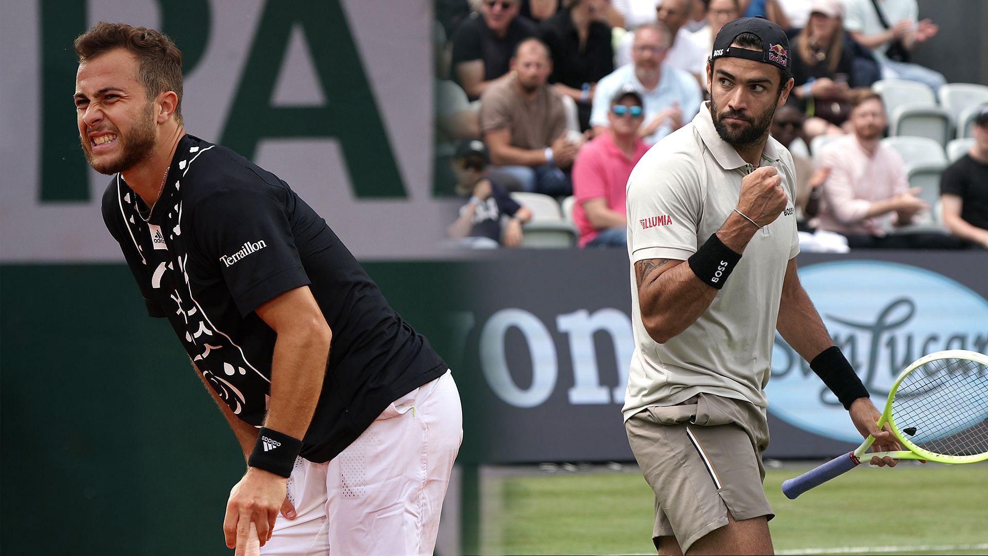 Hugo Gaston and Matteo Berrettini (Source: Getty)