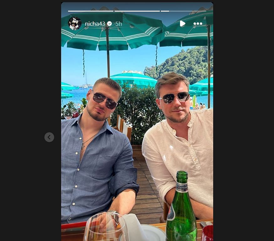 Valeri is on vacation in Italy (Valeri Nichushkin on Instagram)