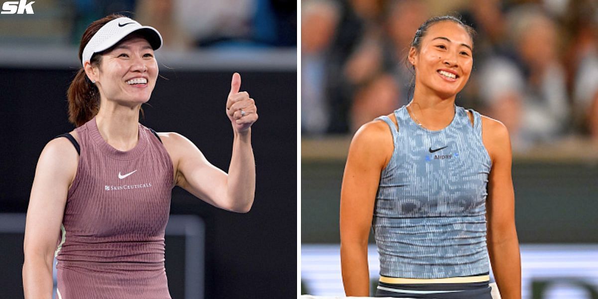 Li Na (L) and Zheng Qinwen (R) [Image Source: Getty Images]