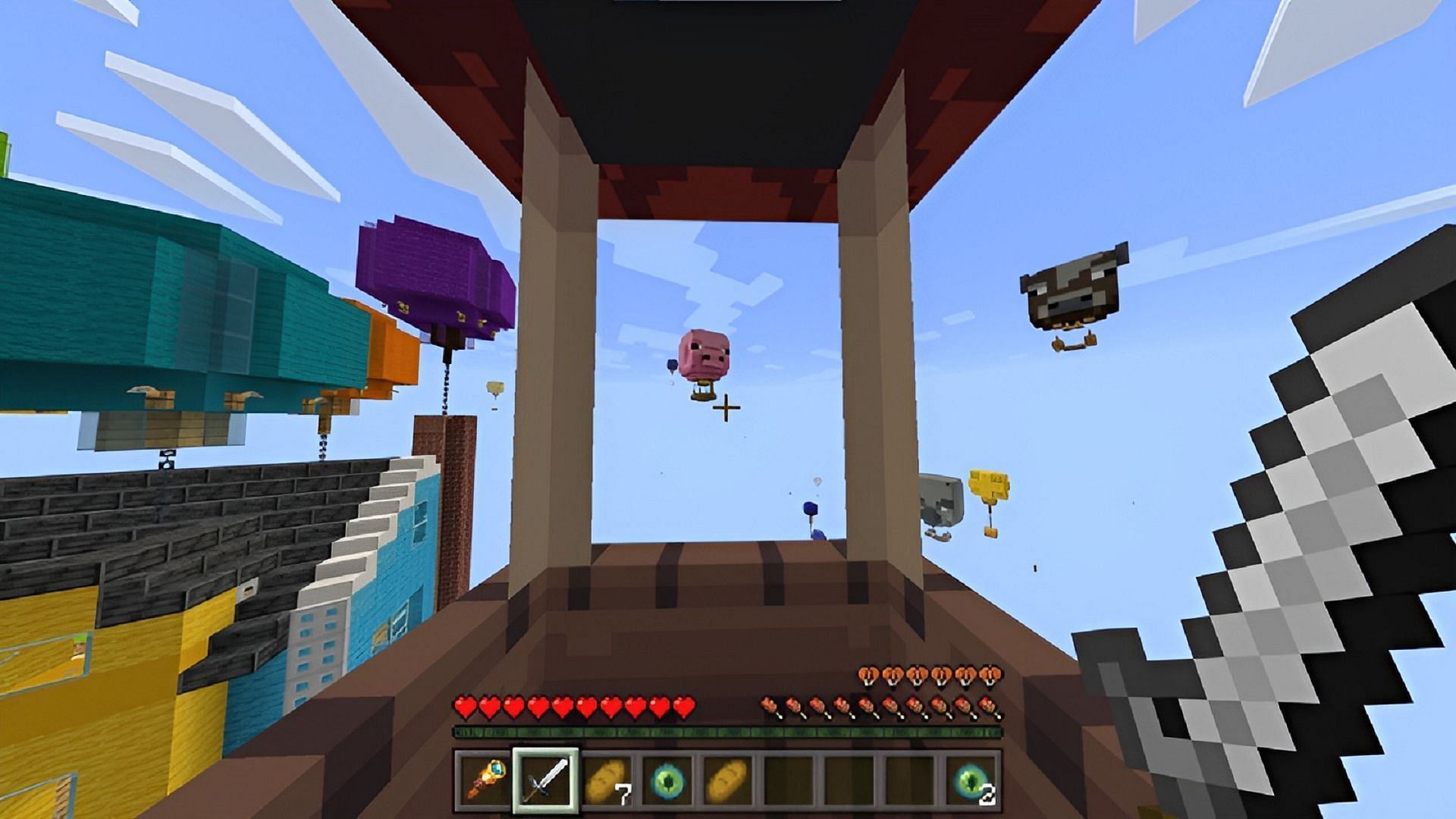 Balloon Skyblock takes Minecraft&#039;s Skyblock gameplay to a fun and thematic new frontier (Image via Mine-North/Mojang)