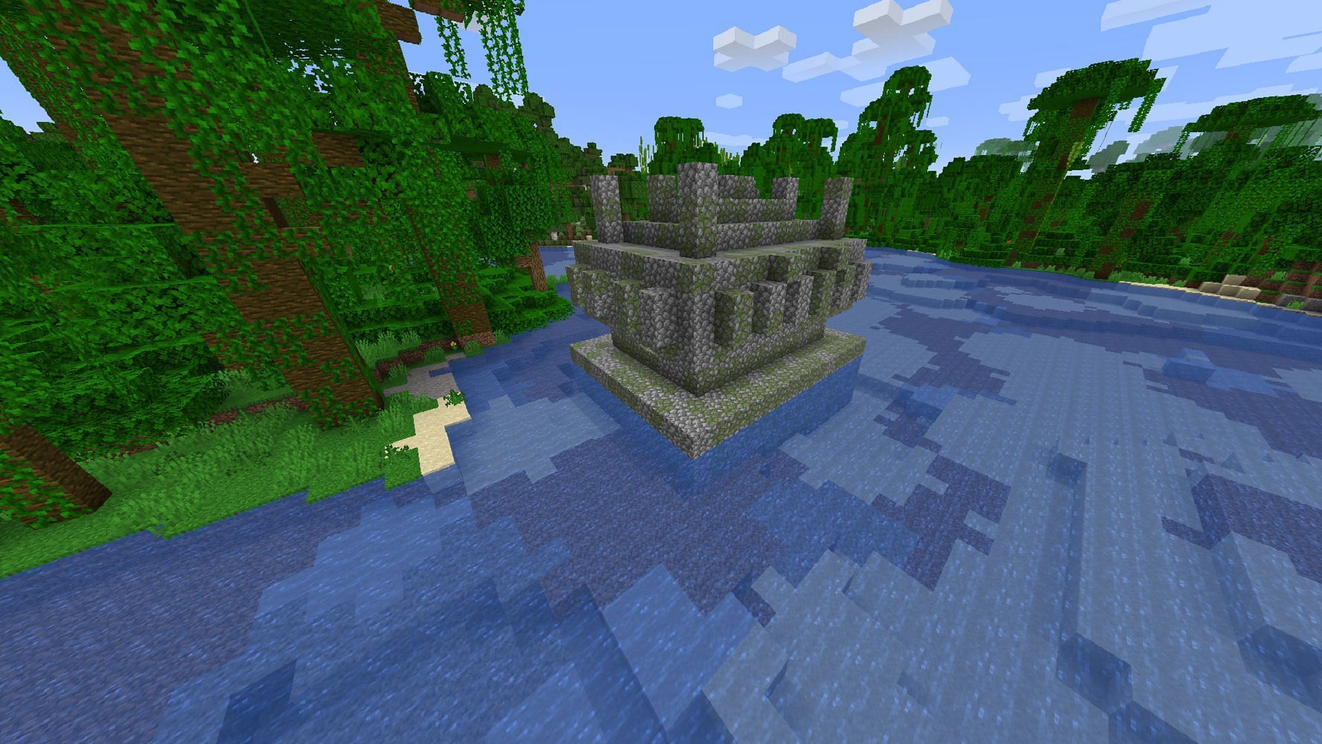 Minecraft&#039;s jungle pyramids have good loot but aren&#039;t exactly fun to explore (Image via Mojang)