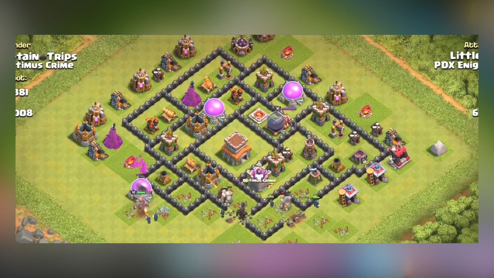 Town Hall 8 GoWiPe strategy (Image via SuperCell)