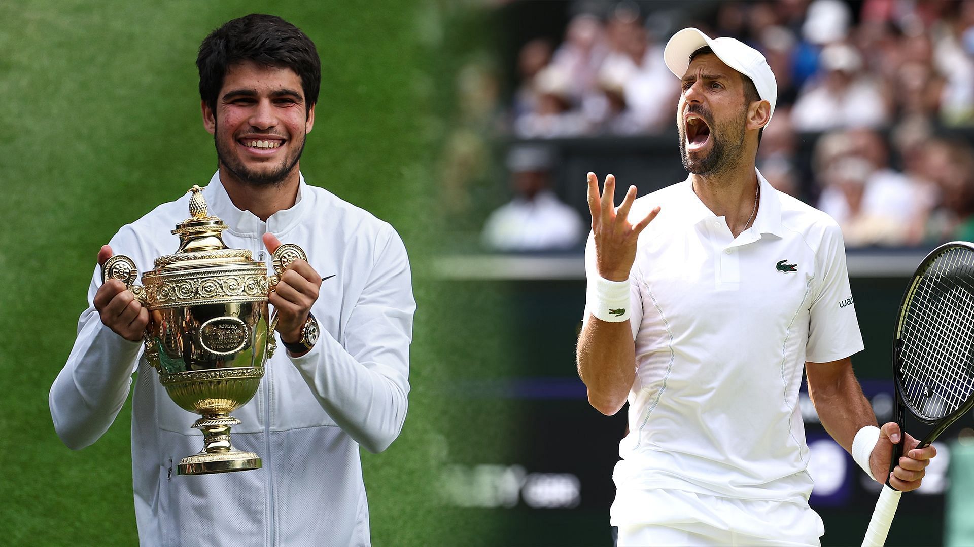 Carlos Alcaraz (L) and Novak Djokovic (R); ( Source - Getty Image)