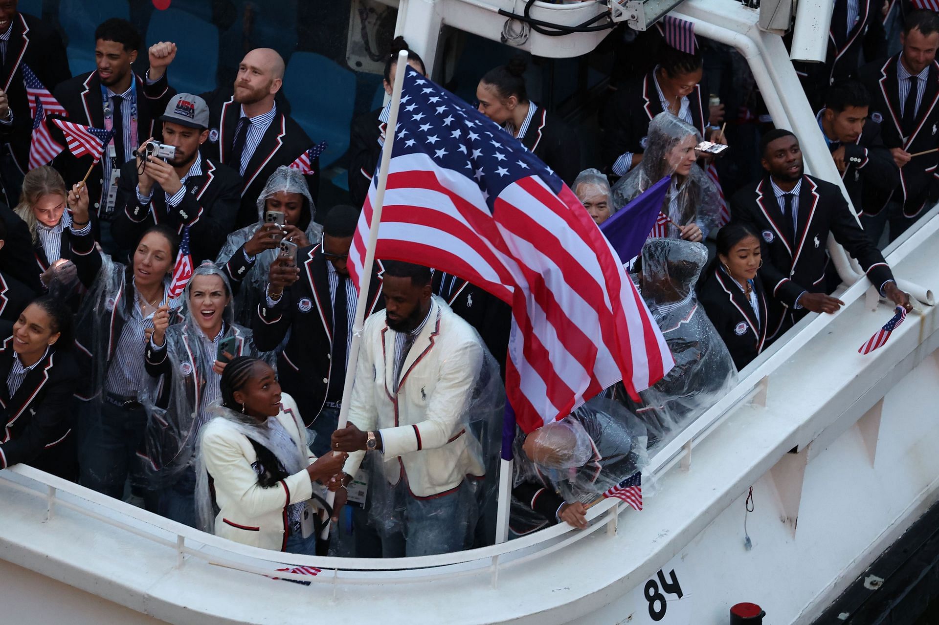 Team USA during the Opening Ceremony of the 2024 Paris Olympics - Getty Images