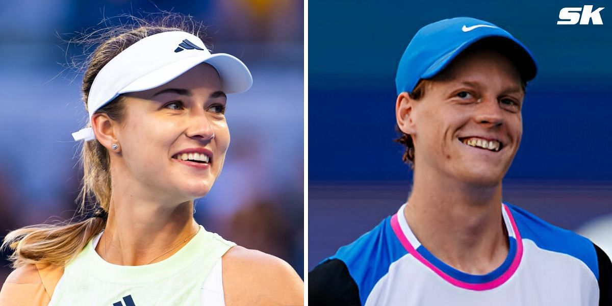 Anna Kalinskaya (L) and Jannik Sinner (R) (Source: Getty Images)