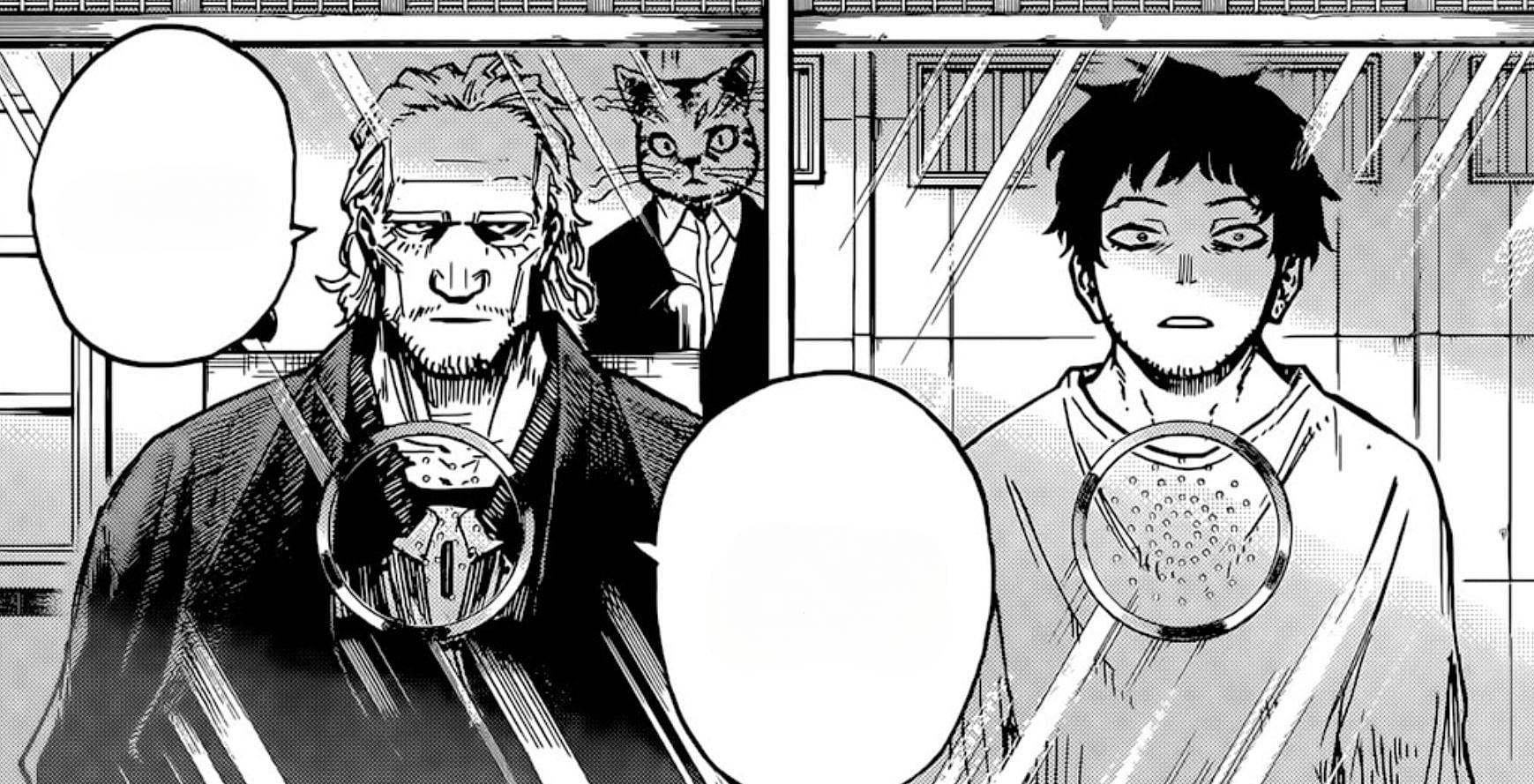 Former Shie Hassaikai boss and Chisaki as seen in My Hero Academia chapter 427 (Image via Shueisha)