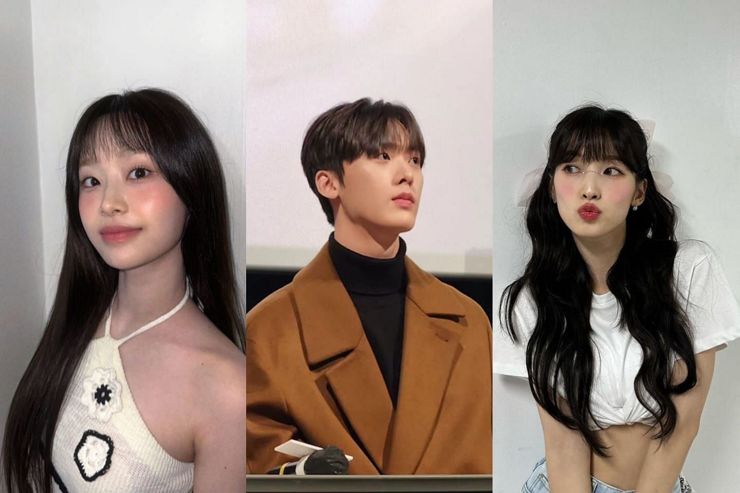 ASTRO&rsquo;s Sanha, OH MY GIRL&rsquo;s Arin, and Chuu reportedly cast to lead new webtoon-based romcom drama, &lsquo;My Girlfriend Is A Real Man&rsquo;(Image via @ddana_yoon, @ye._.vely618, @chuuo3o/Instagram)