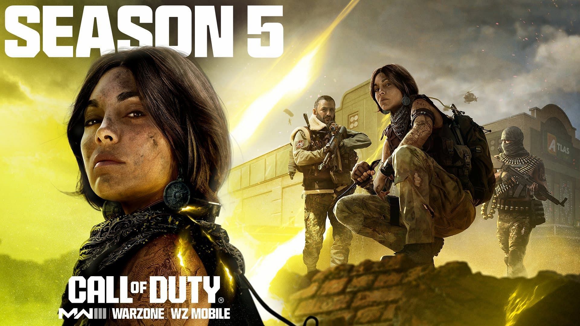 MW3 and Warzone Season 5 key art revealed: Valeria, Atlas Superstore, new  weapons, and more