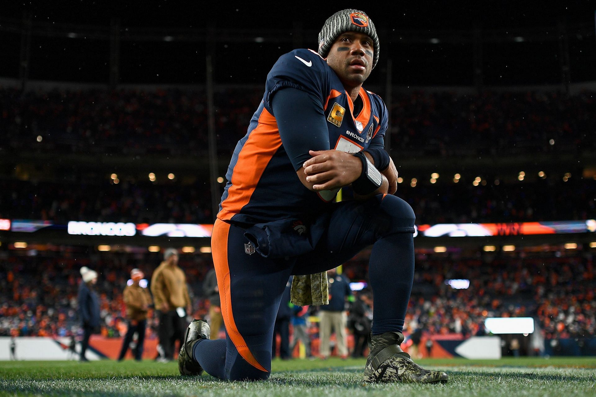 Russell Wilson at Minnesota Vikings v Denver Broncos