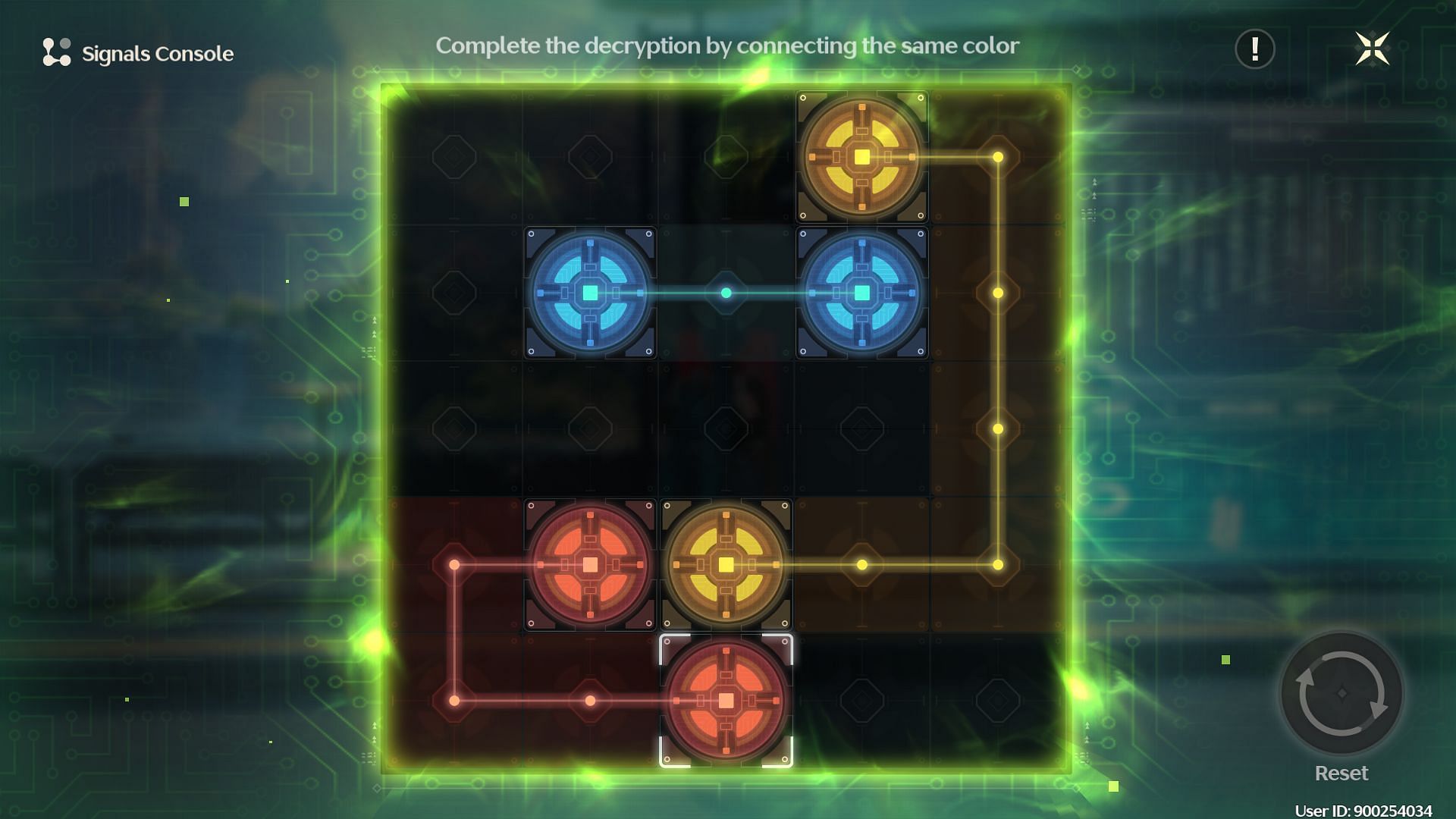 Circuit puzzle solution (Image via Kuro Games)