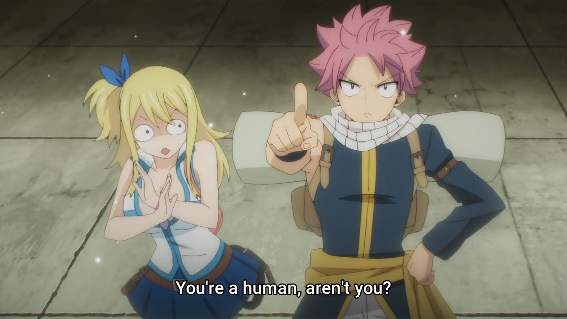 Natsu recognizes Elefseria to be originally a human (Image via J.C. Staff)